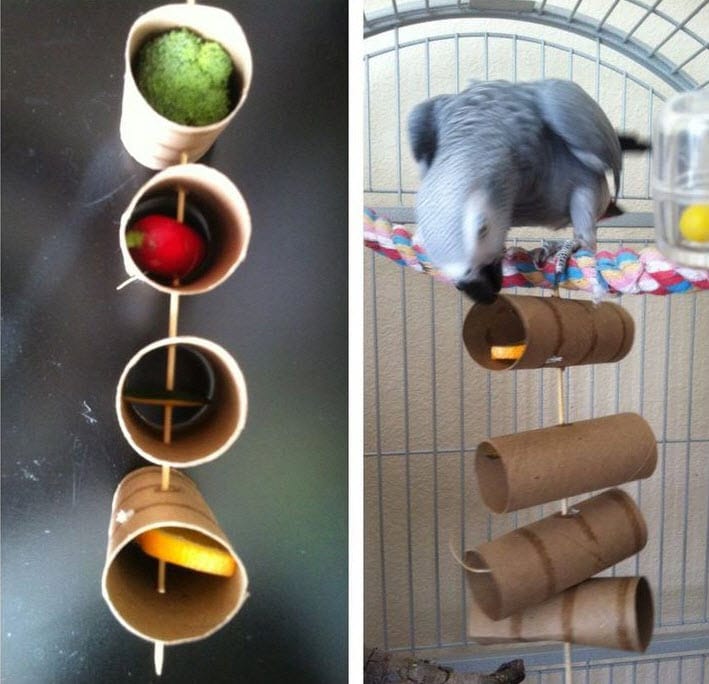 DIY Toilet Paper Roll Treat Kabob