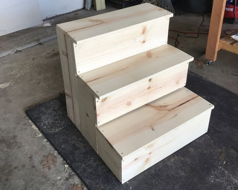 DIY pet stairs