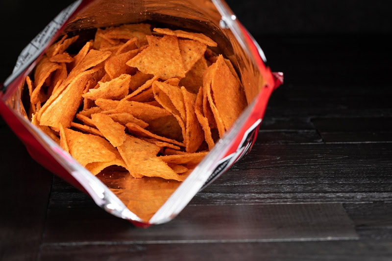 Dorito Nacho Chip Closeup