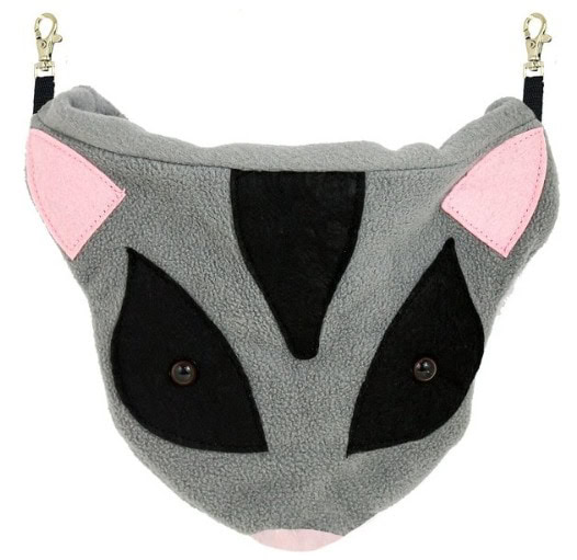 EXOTIC NUTRITION Hangouts Nest Sugar Glider Face Small Animal Pouch