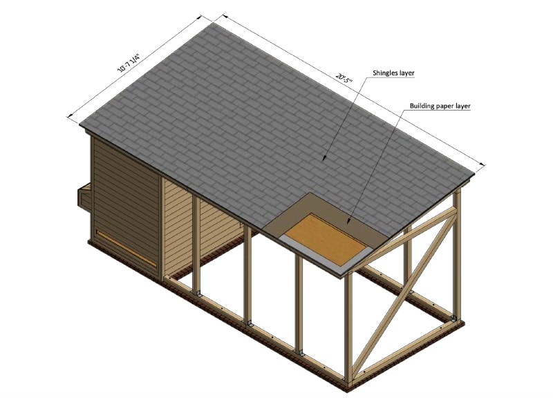 Easy Coops - roof sheathing