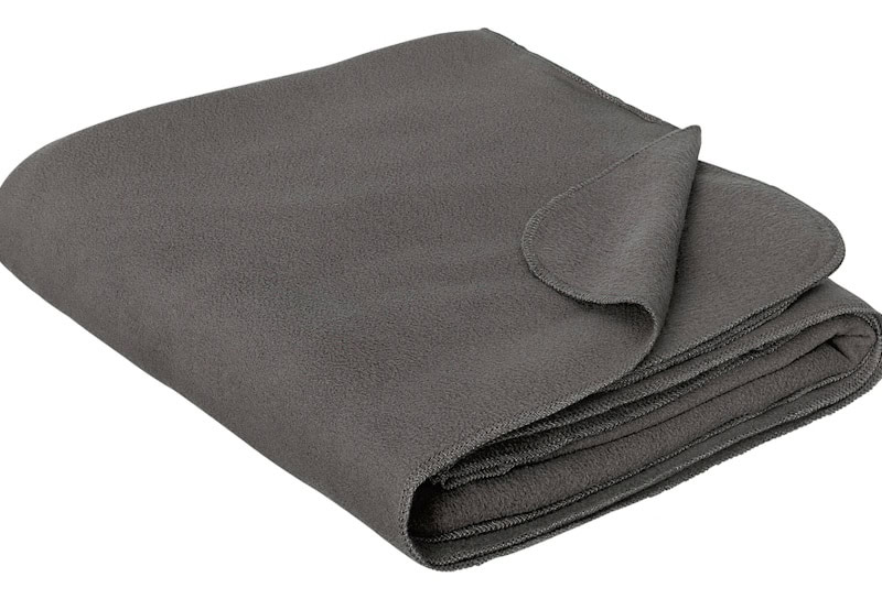 Fleece blanket folded neatly