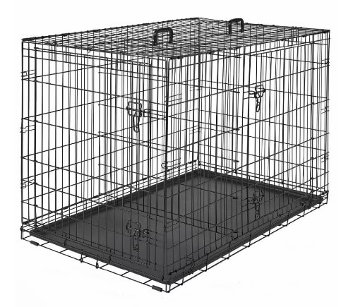 Frisco-Fold-Carry-Double-Door-Collapsible-Wire-Dog-Crate