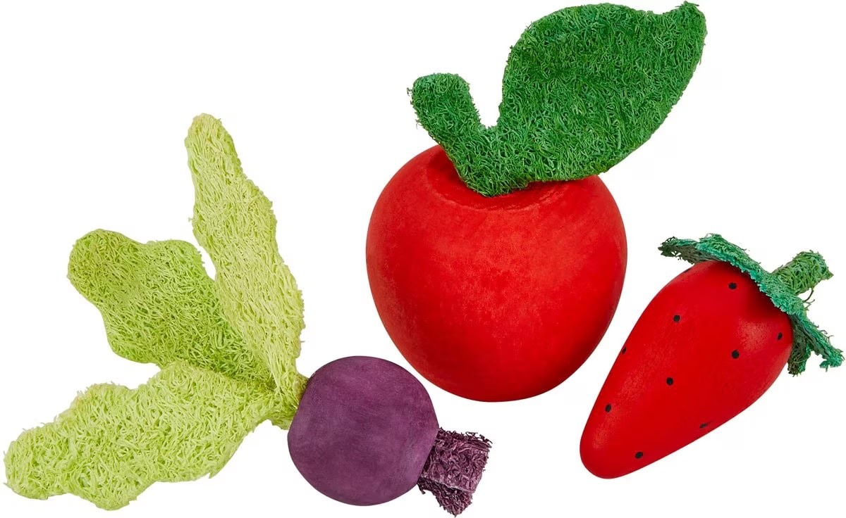Frisco Small Pet Wooden Fruit Assortment Chew Toy