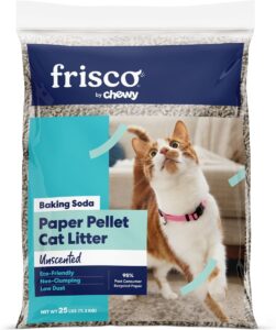Frisco Unscented Non-Clumping Recycled Paper Cat Litter