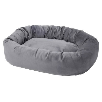 Frisco Velvet Round Bolster Dog Bed