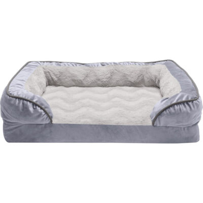 FurHaven Velvet Waves Orthopedic Pet Bed