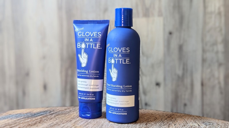 Gloves in a Bottle - product bottles