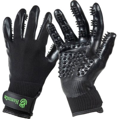 HandsOn All-in-One Pet Grooming Gloves