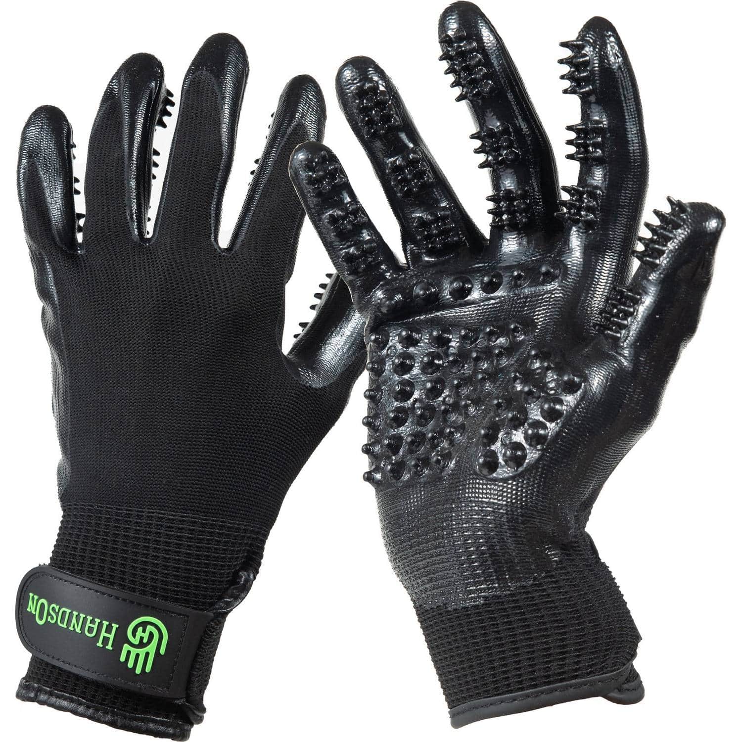HandsOn All-in-One Pet Grooming Gloves