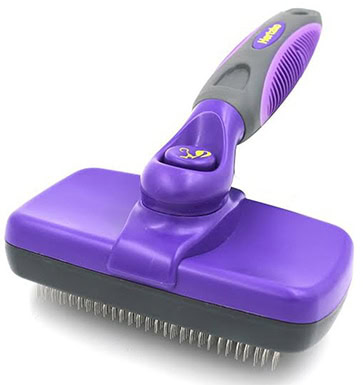 Hertzko Self-Cleaning Dog and Cat Slicker Brush