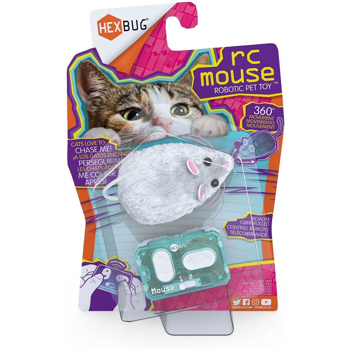 Hexbug Remote Control Mouse Cat Toy New