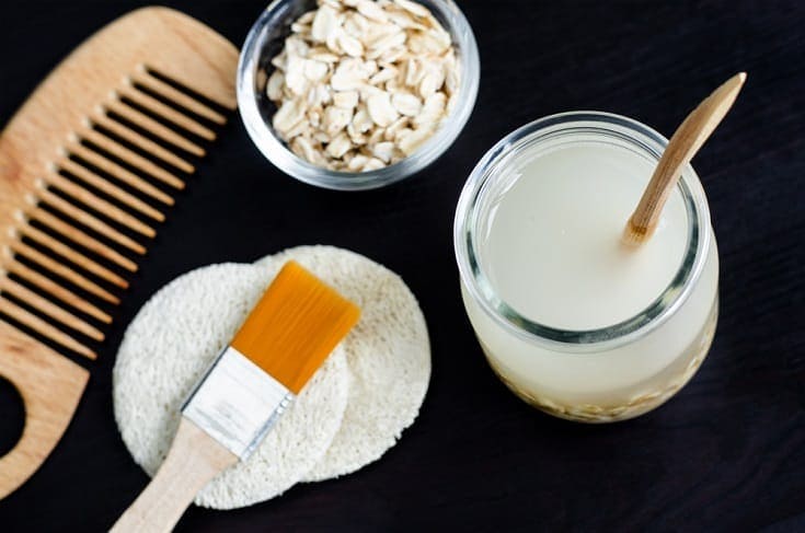 Homemade oatmeal shampoo
