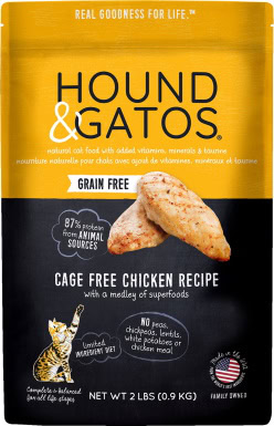 Hound & Gatos Chicken Recipe Dry Cat Food_Chewy
