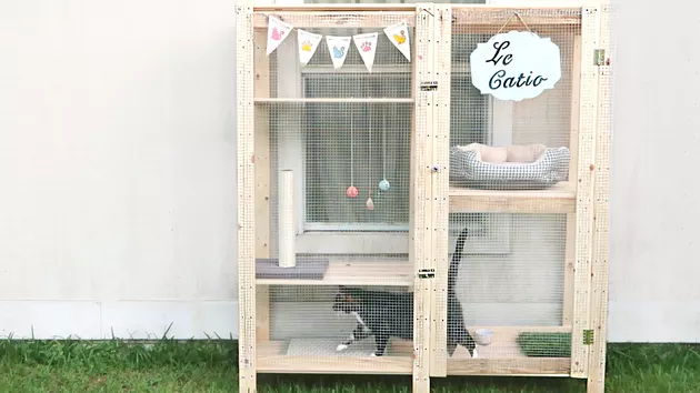 IKEA Shelf Catio