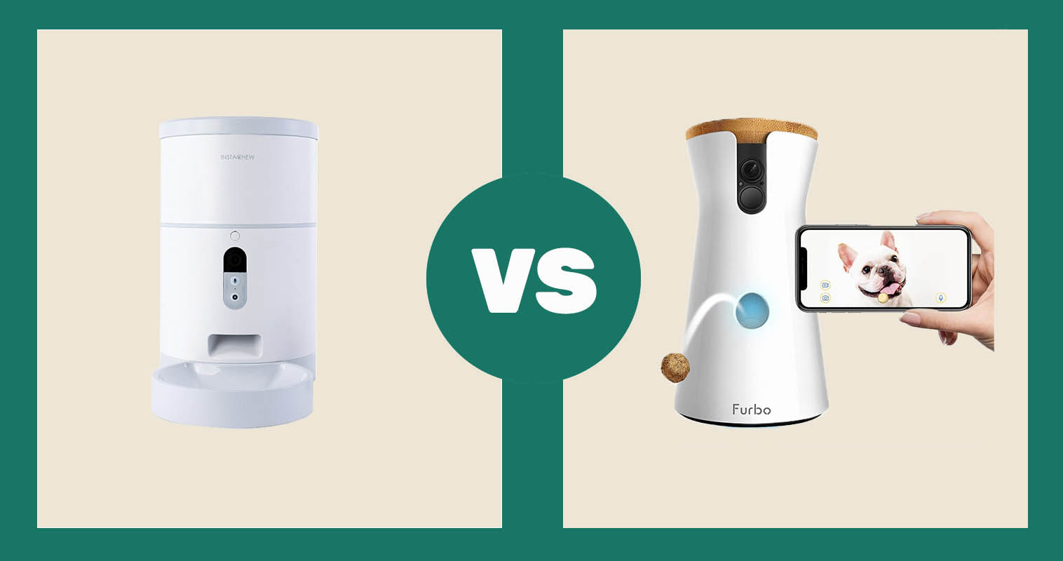 INSTACHEW Purechew Feeder & HD Camera vs Furbo Dog Camera