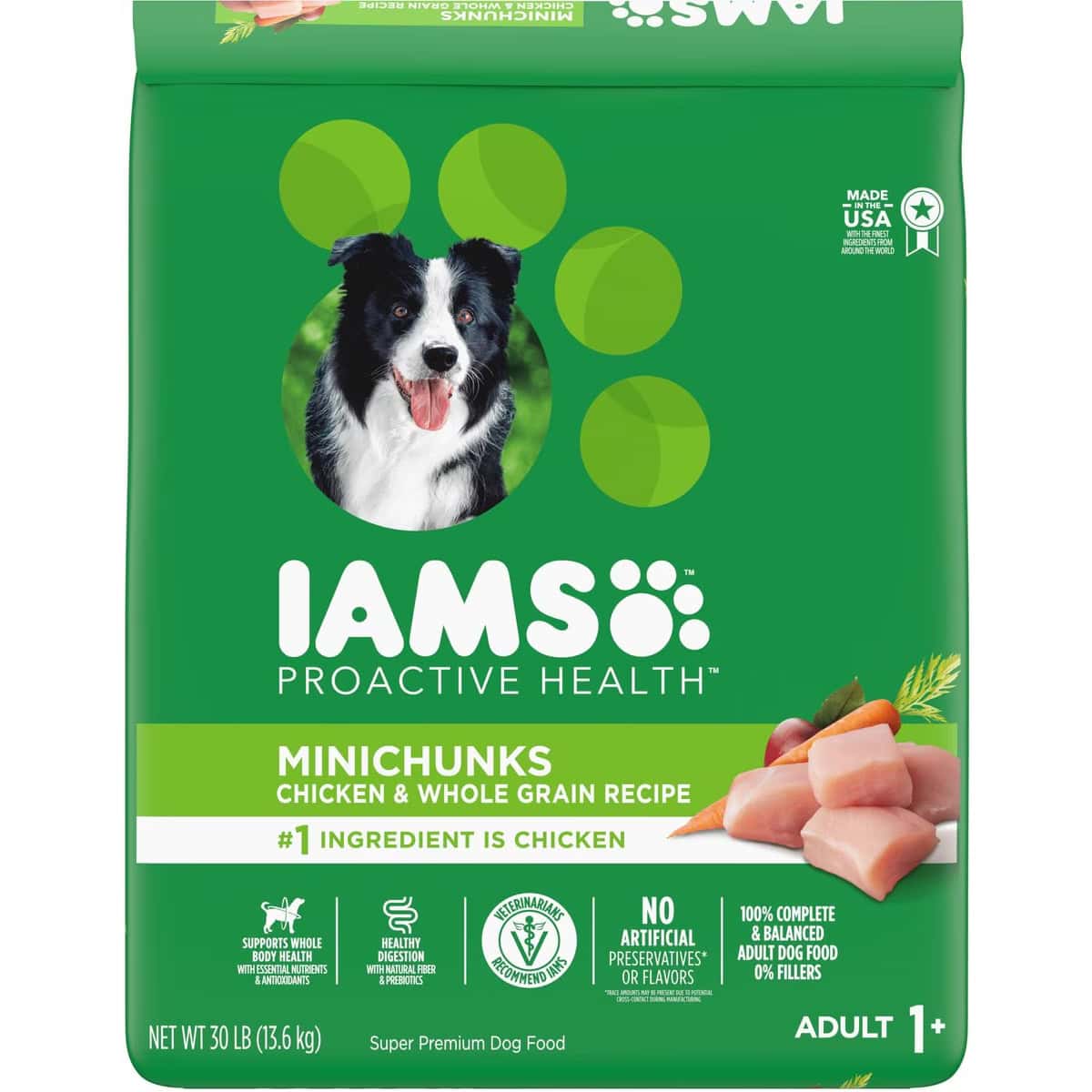Iams Proactive Health Minichunks with Real Chicken & Whole Grains Dry Dog Food New