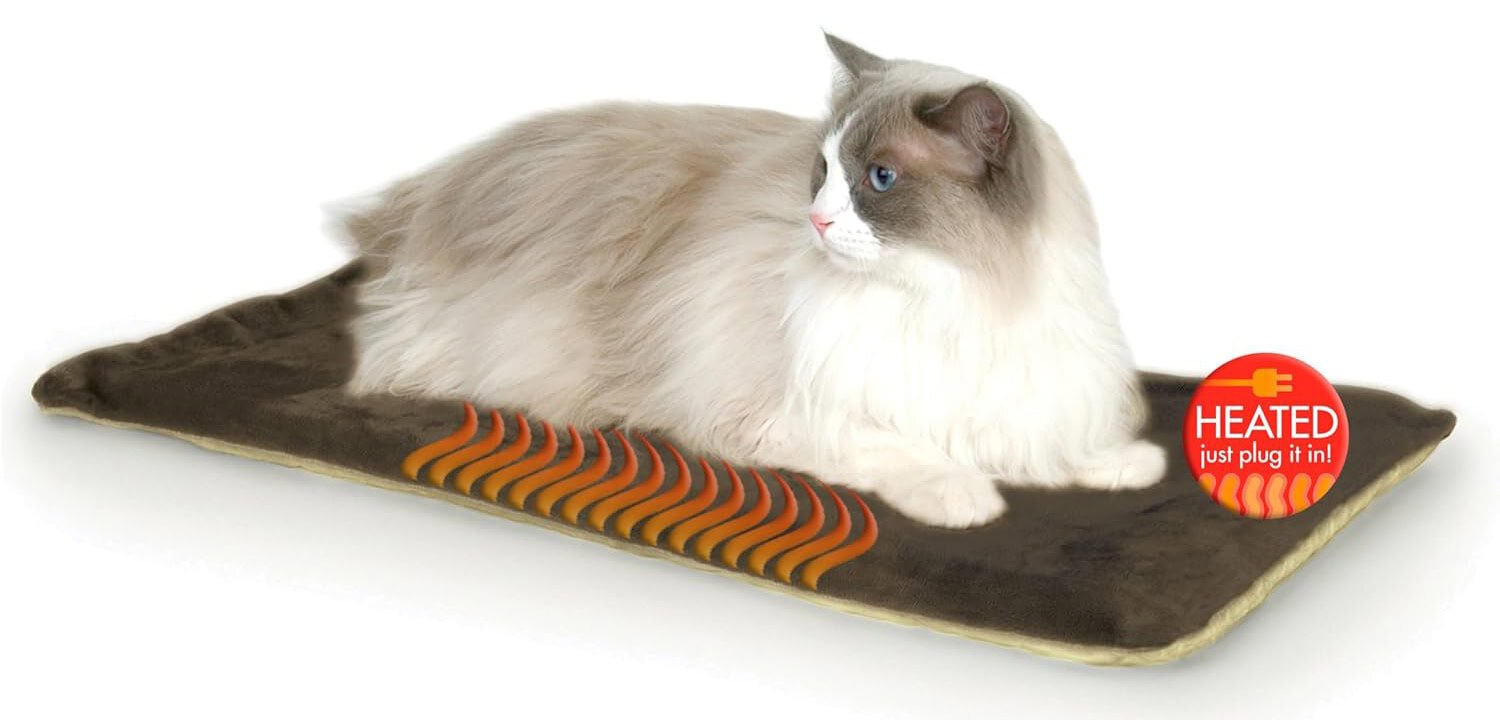 K&H Pet Products Heated Thermo-Kitty Mat, Indoor Heated Cat Bed
