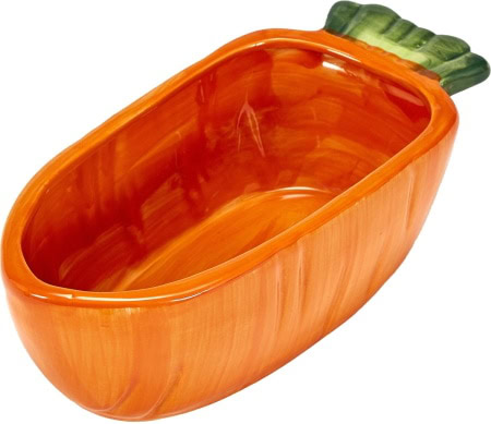 Kaytee Vege-T-Bowl Carrot Small Pet Bowl