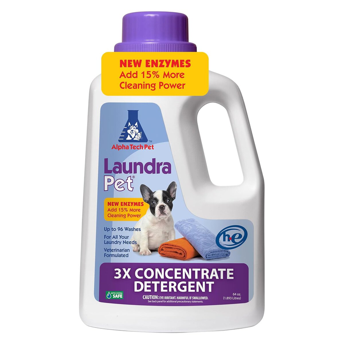 LaundraPet 3X Strength Premium Laundry Detergent with Enzyme Cleaner