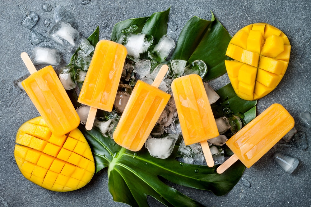 Mango popsicles