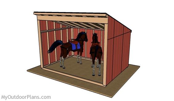 My Outdoor Plans Horse Shelter Plans