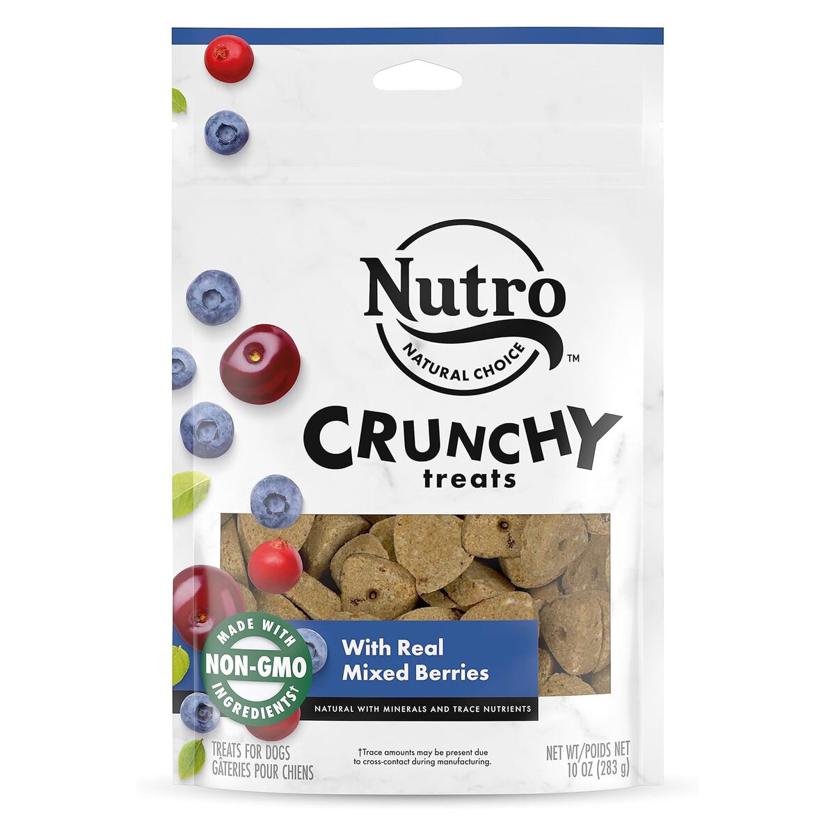 NUTRO Crunchy Dog Treats with Real Mixed Berries