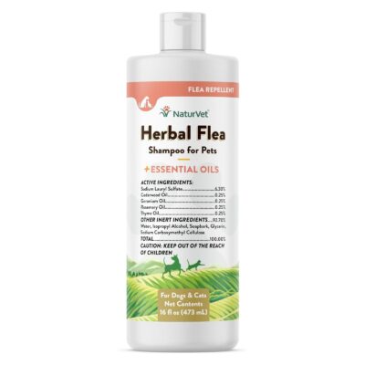NaturVet Herbal Flea Dog & Cat Shampoo