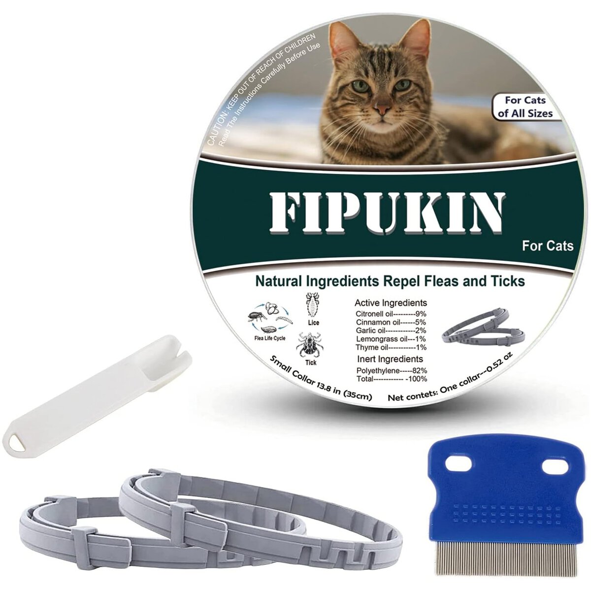 Natural & Safe Flea and Tick Collar for Cats