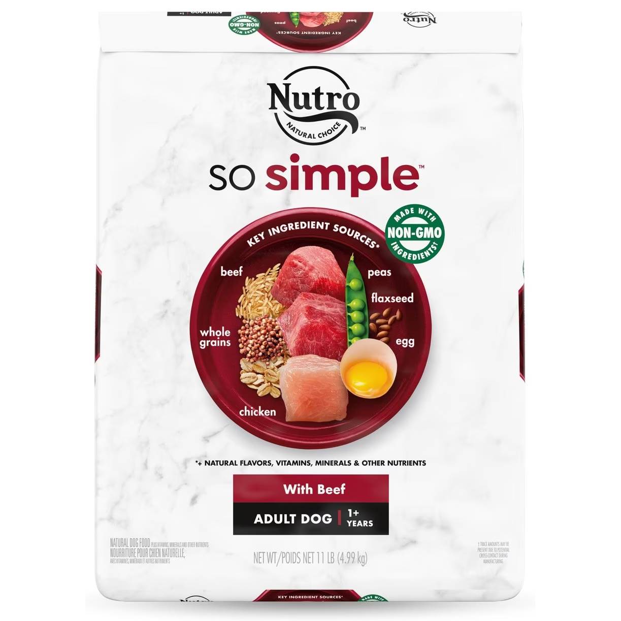 Nutro SO SIMPLE Adult Beef & Rice Recipe Natural Dry Dog Food