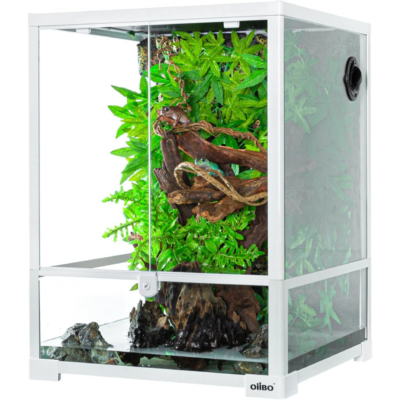 OIIBO Glass Reptile Terrarium Tank