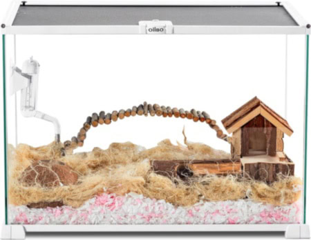 OiiBO Glass Reptile Tank Terrarium