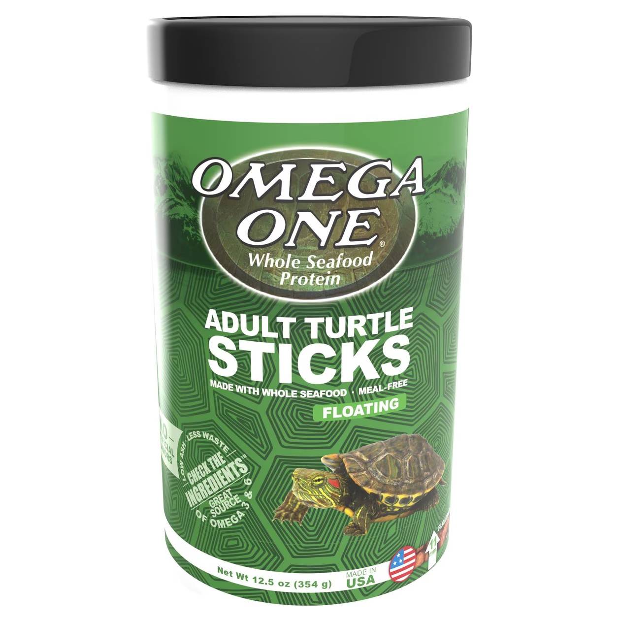 Omega One Adult Turtle Floating Sticks Food
