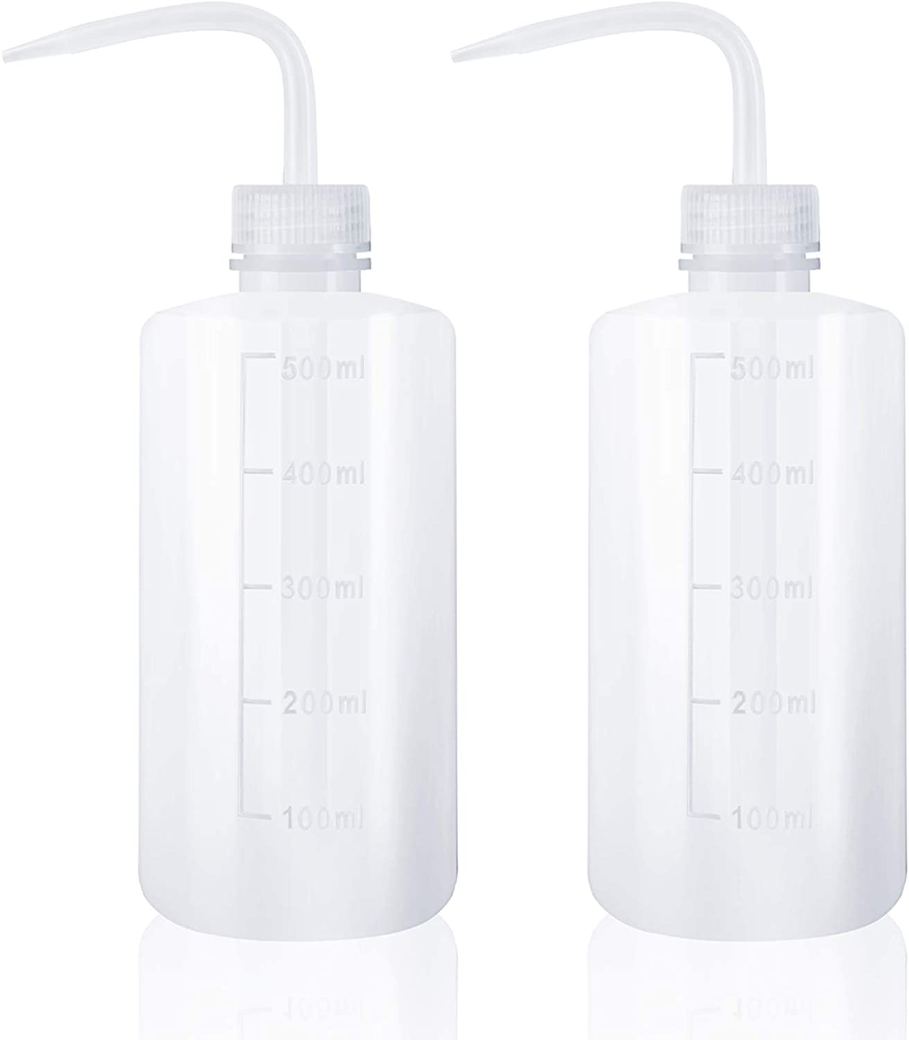 Oubest Squeeze Washing Bottle Succulent Watering Bottle 500ml Water Squirt Irrigation Bottle Squeeze Sprinkling Can Plastic Wash Plant Bottle 2pc