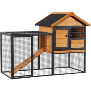 PawHut Rabbit Hutch
