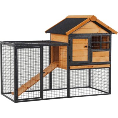 PawHut Rabbit Hutch