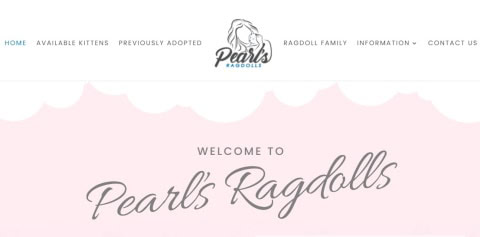 Pearl's ragdolls logo