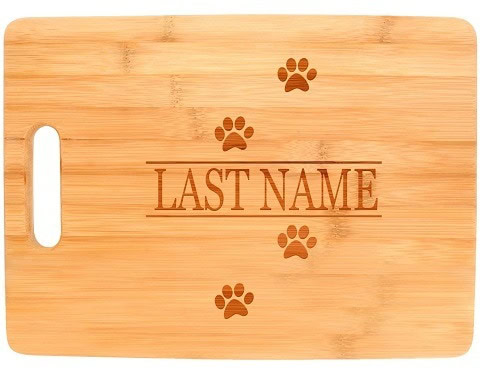 Personalized Gifts Big Rectangle Bamboo Cutting Board