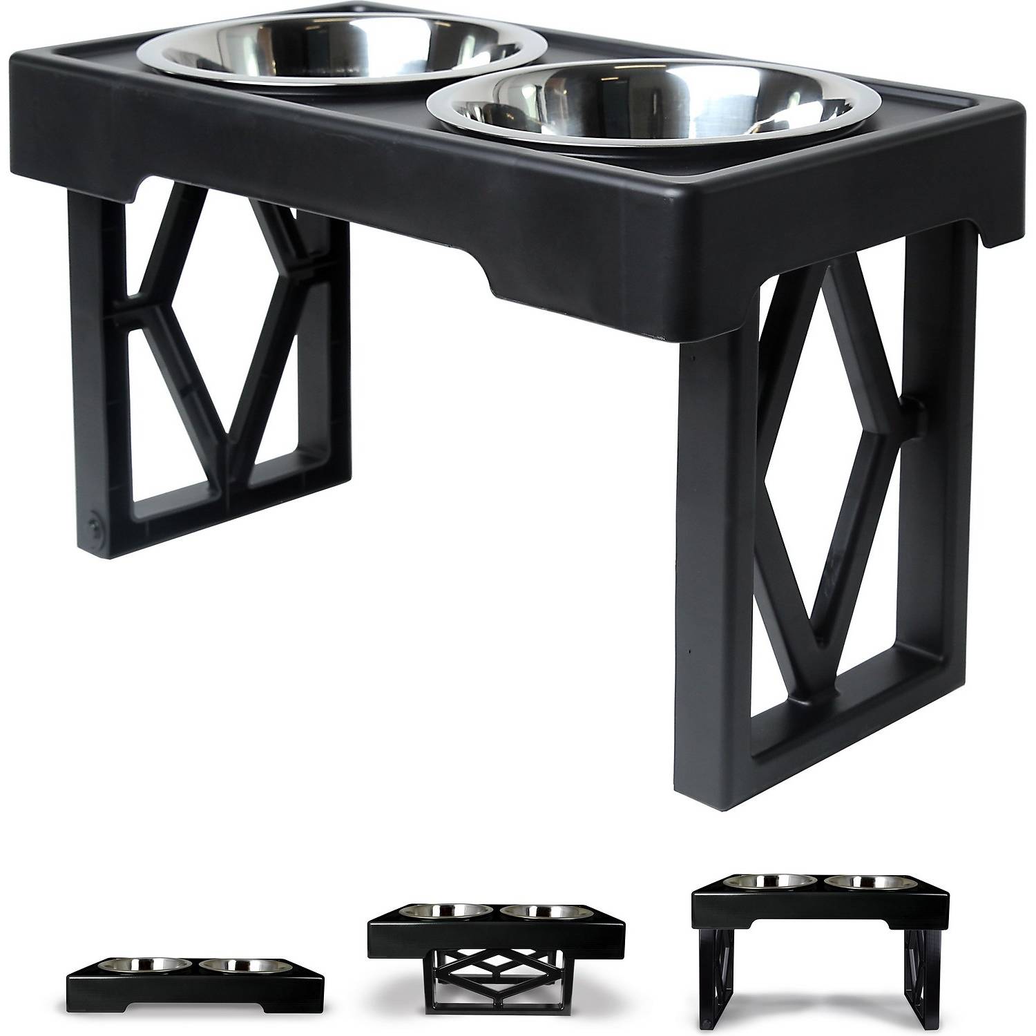 Pet Zone Designer Diner Elevated Dog & Cat Food Bowls (1)