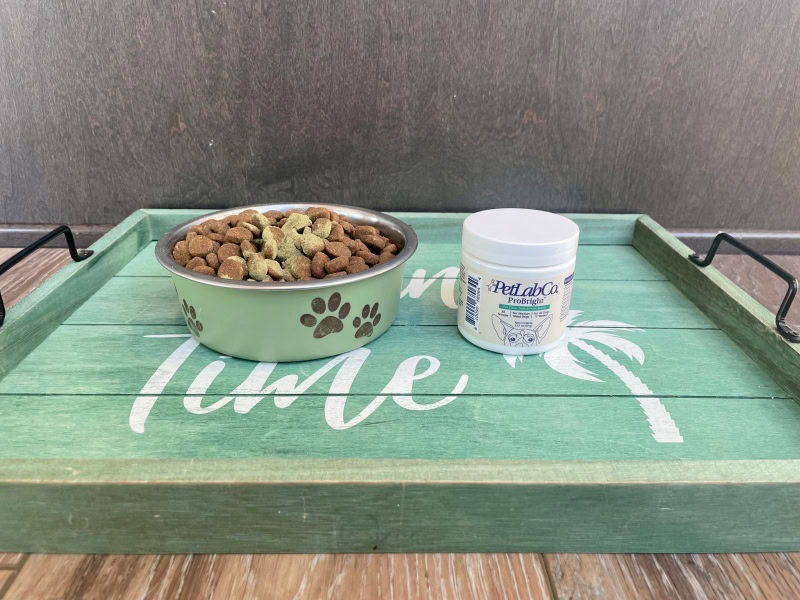 PetLab Co. ProBright - a bowl of dog food with probright