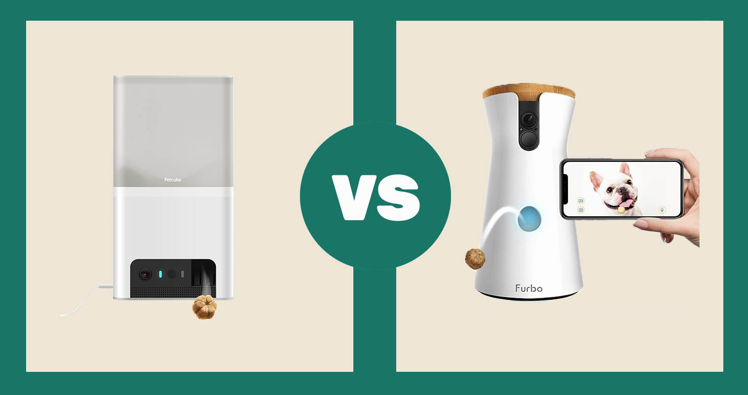 Petcube Bites 2 Lite Treat Dispenser Camera vs Furbo Dog Camera