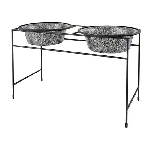 Platinum Pets Modern Double Diner Elevated Food Bowls