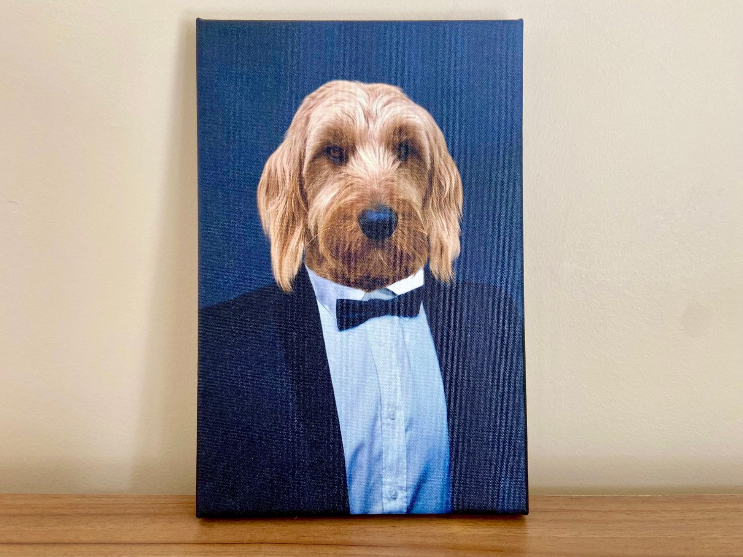 Portrait My Pet Dog Portrait - portrait on table