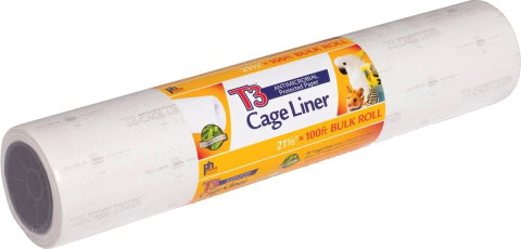 Prevue Pet Products T3 Antimicrobial Protected Paper Bird & Small Animal Cage Liner