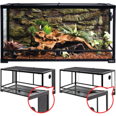 REPTI ZOO Reptile Glass Tank Terrarium
