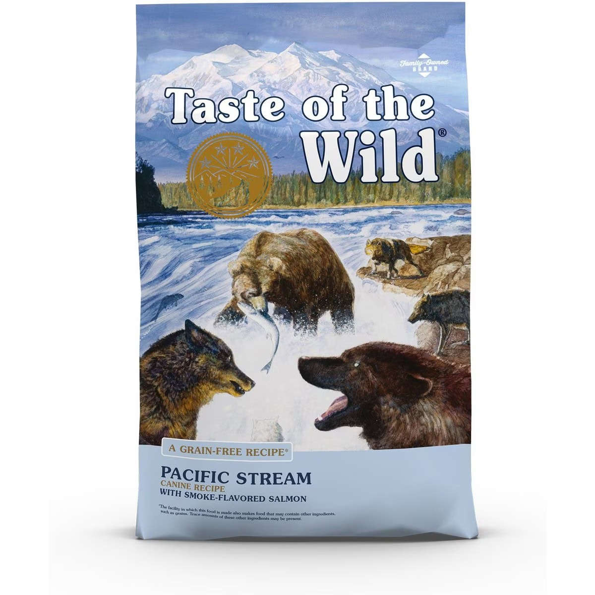Taste of the Wild Pacific Stream Smoke-Flavored Salmon Grain-Free Dry Dog Food New