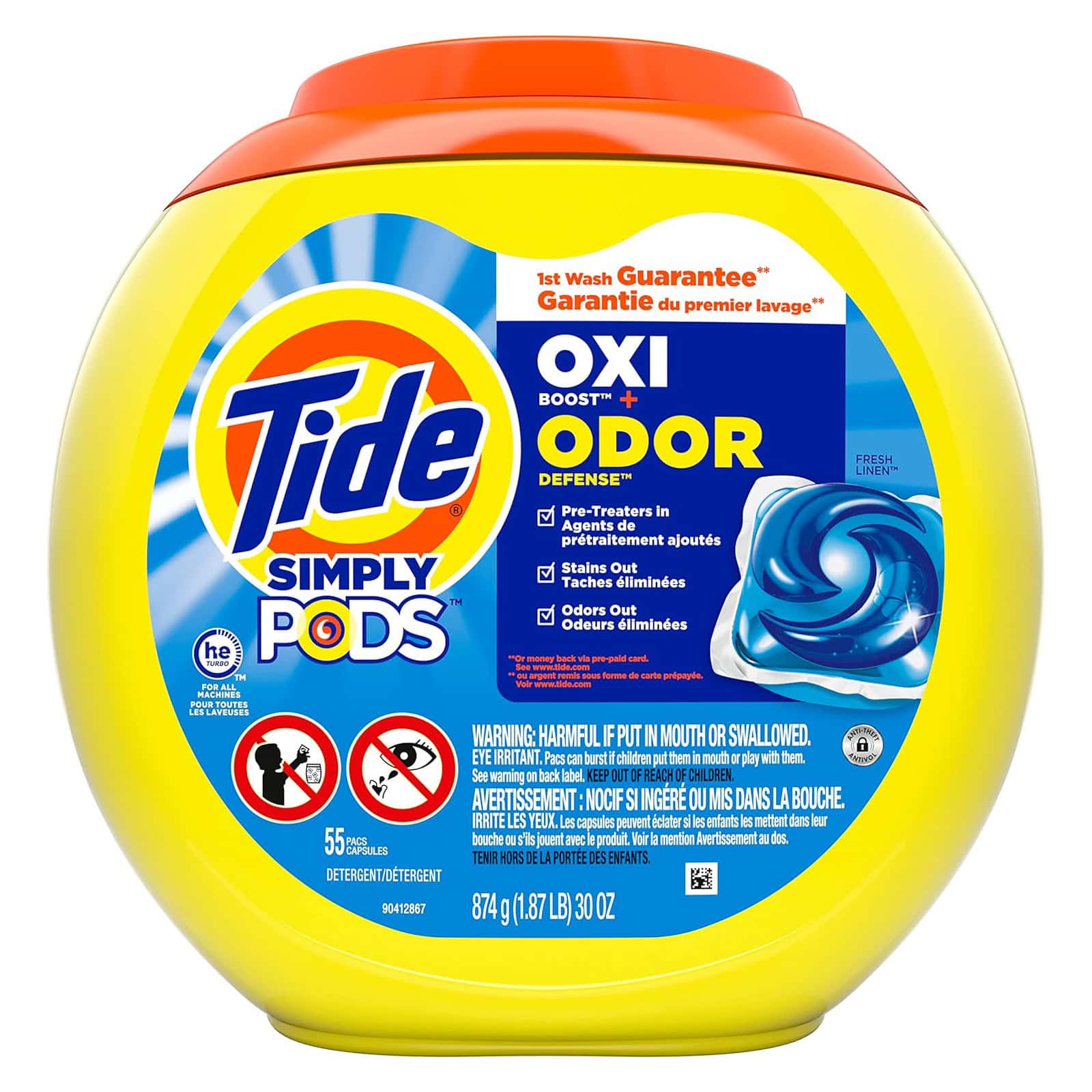 Tide Simply Pods Odor Rescue Liquid Laundry Detergent