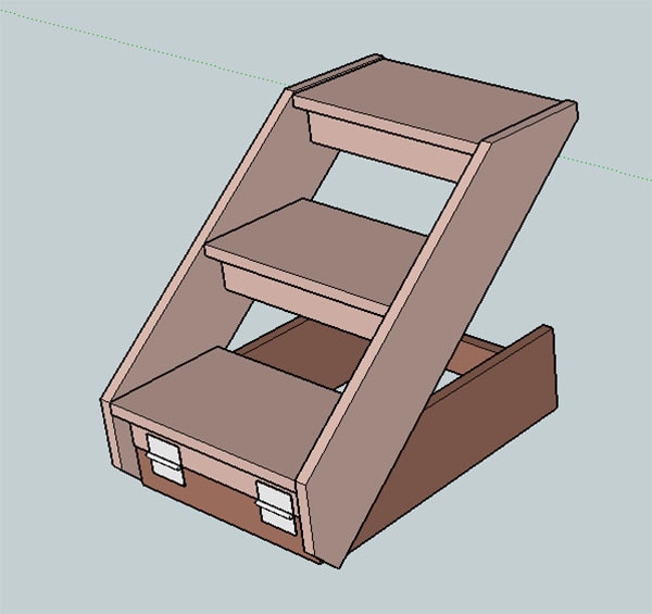 Under the Bed Pet Stairs