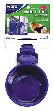 Ware Slide-N-Lock Small Animal Bowl