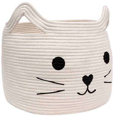 Woven Cat Storage Basket